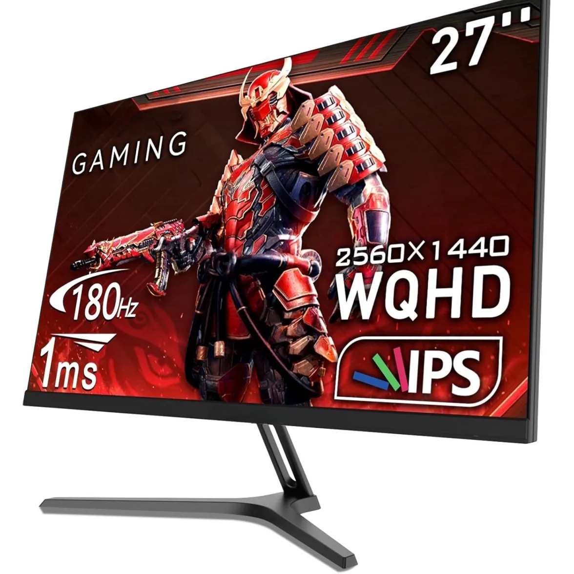 ILIKE gaming monitor, 2K QHD 2560P számítógép monitor, 180Hz, 16:9 27 hüvelykes, 1ms, VA IPS panel, DP1.2 + 2x HDMI, AdaptiveSync, keskeny káva, ultra-vékony kialakítás