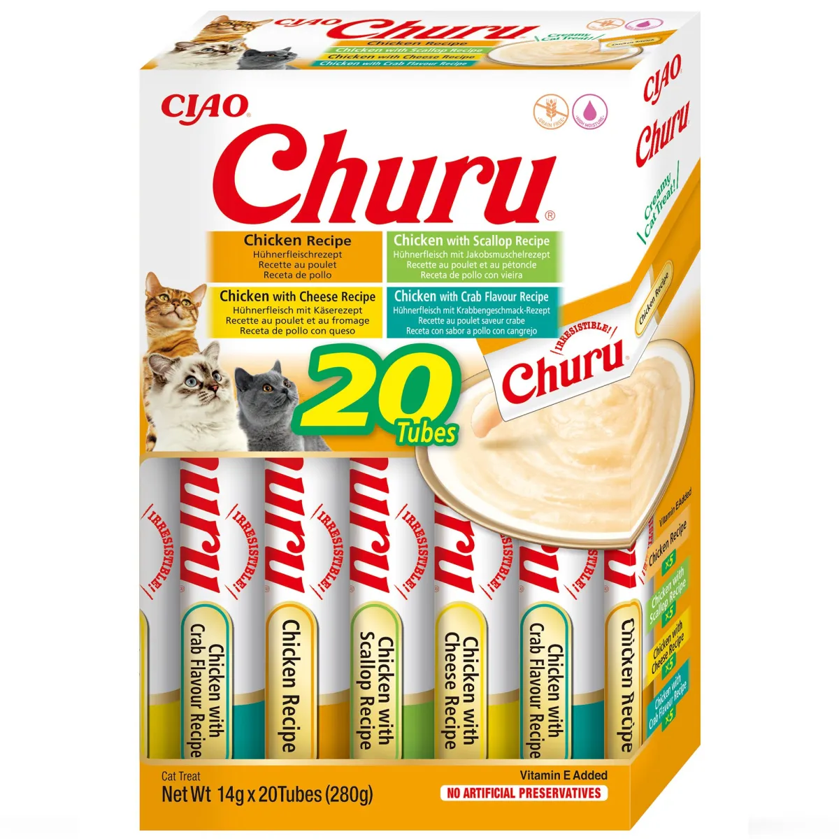 Inaba Churu macskacsemege, Csirke, 20 db