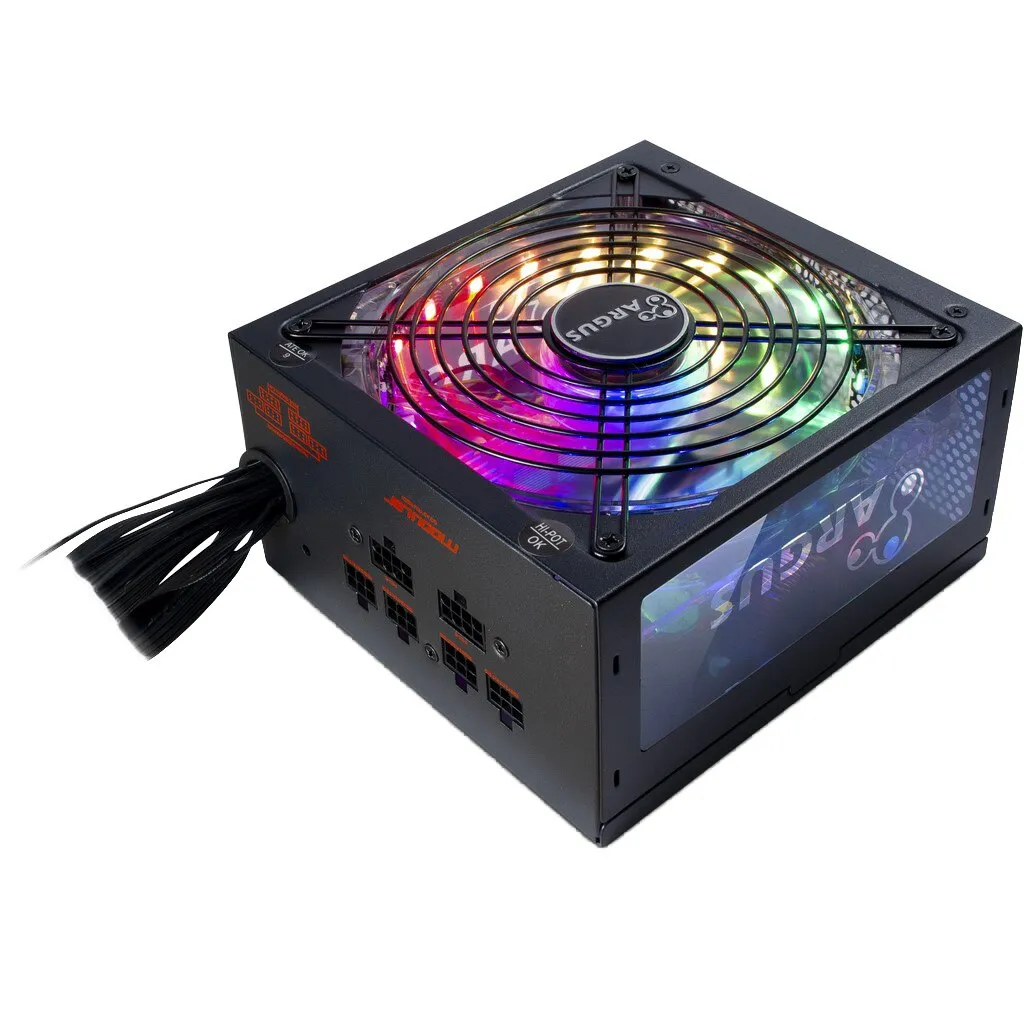 Inter-Tech Argus RGB-750 II tápegység, 80 PLUS® Gold, 750W, félmoduláris