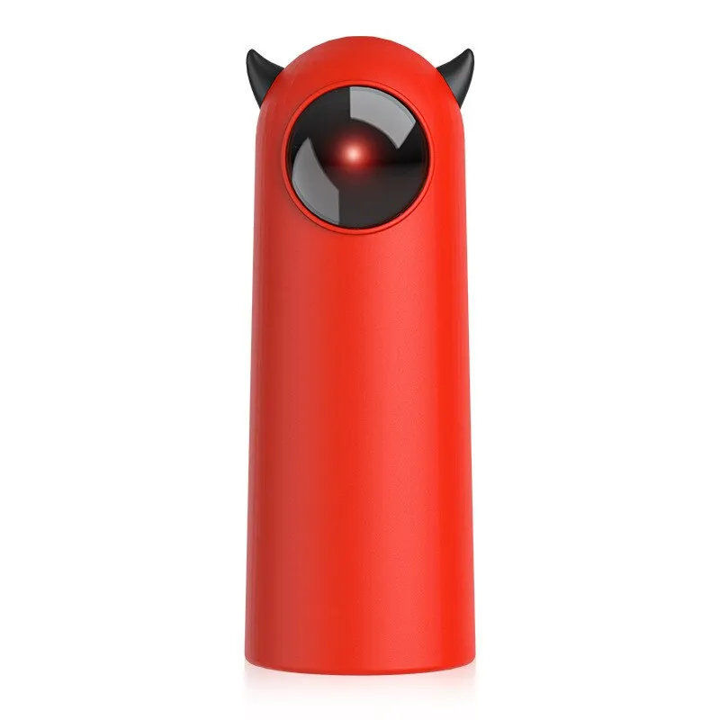 Interaktív lézeres játék macskáknak, BOMSTOM, ABS, USB, piros