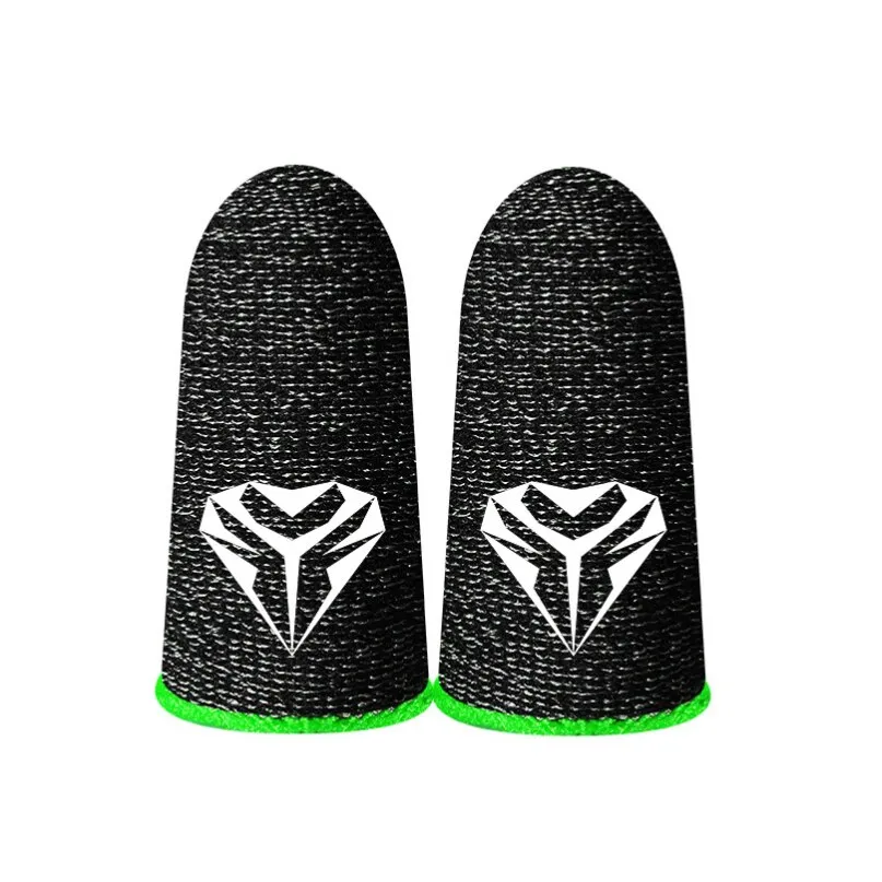 Jiafen D437 Gaming Thumb Thumb készlet, pontosság és kényelem növelése, vékony és kényelmes, mobil játékhoz, fekete/zöld, 2db