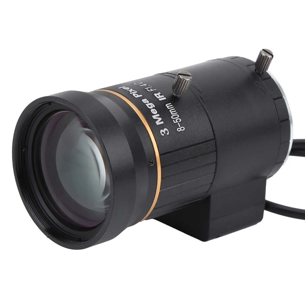 Kamera lencse, Mmgoqqt, 3 MP, 8-50 mm, fekete, CS tartó