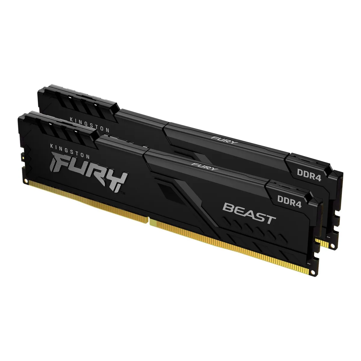KINGSTON FURY Memória, DDR4, 32GB, 3200MHz, CL16, DIMM, (Kit of 2), Beast Black