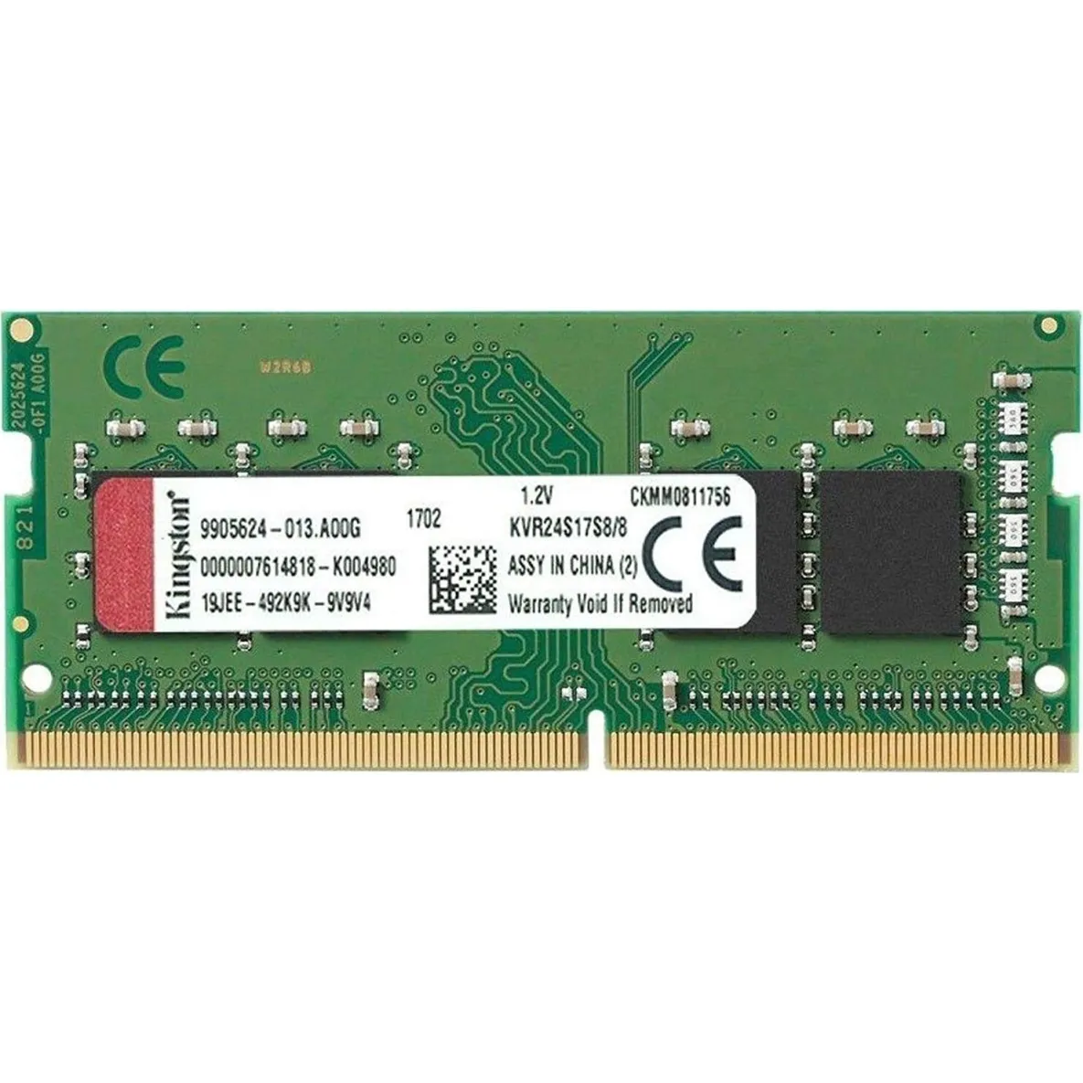 Kingston memória, DDR4, 2400MHz, CL17, 1.2v