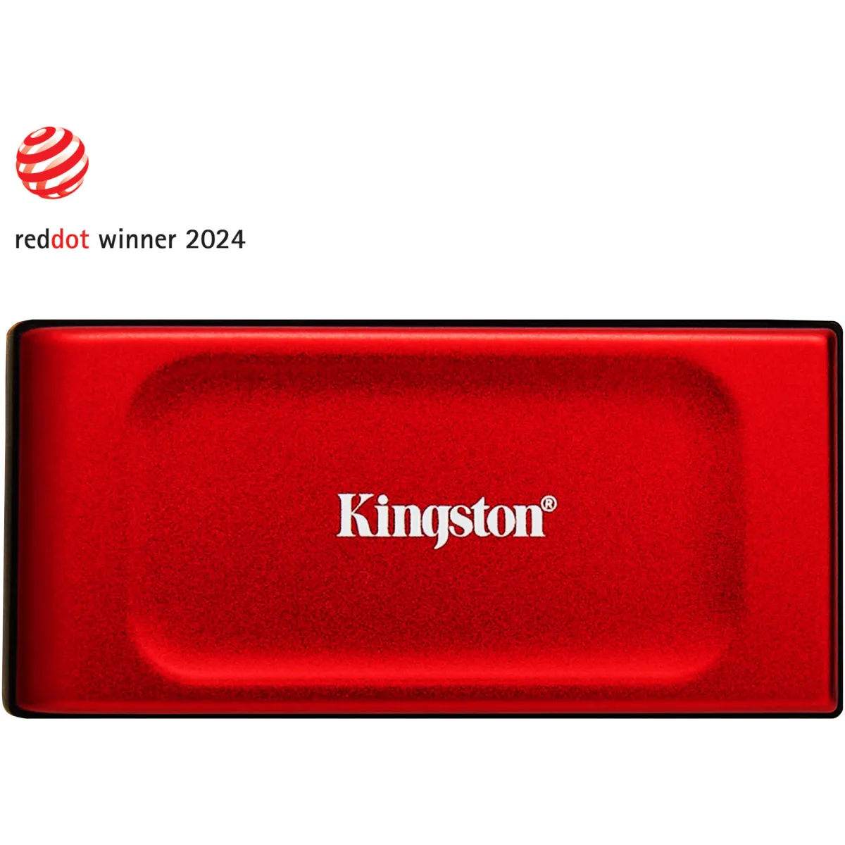 Kingston XS1000R külső SSD meghajtó, 1TB, akár 1050 MB/s, USB 3.2 Gen 2, Piros