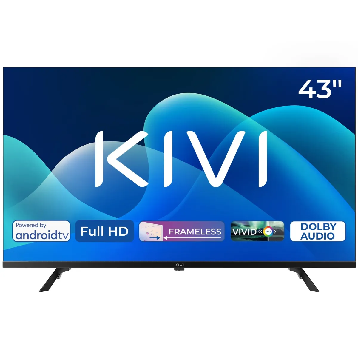 KIVI 40F730QB LED televízió, 102 cm, Smart Android TV, Full HD, E energiaosztály