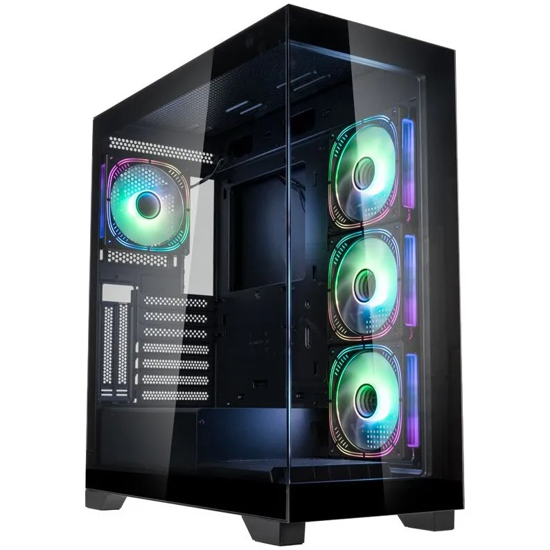 Kolink Unity Peak ARGB Számítógépház, Mid-Tower, fekete