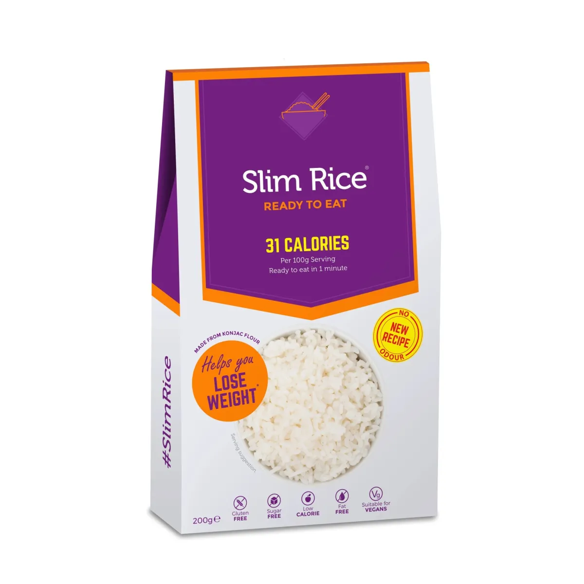Konjac rizs öblítés nélkül, karcsú tészta, 200g