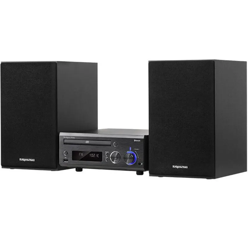 Kruger & Matz Mini Audiórendszer, 70 W, Bluetooth, CD, USB, Rádió.