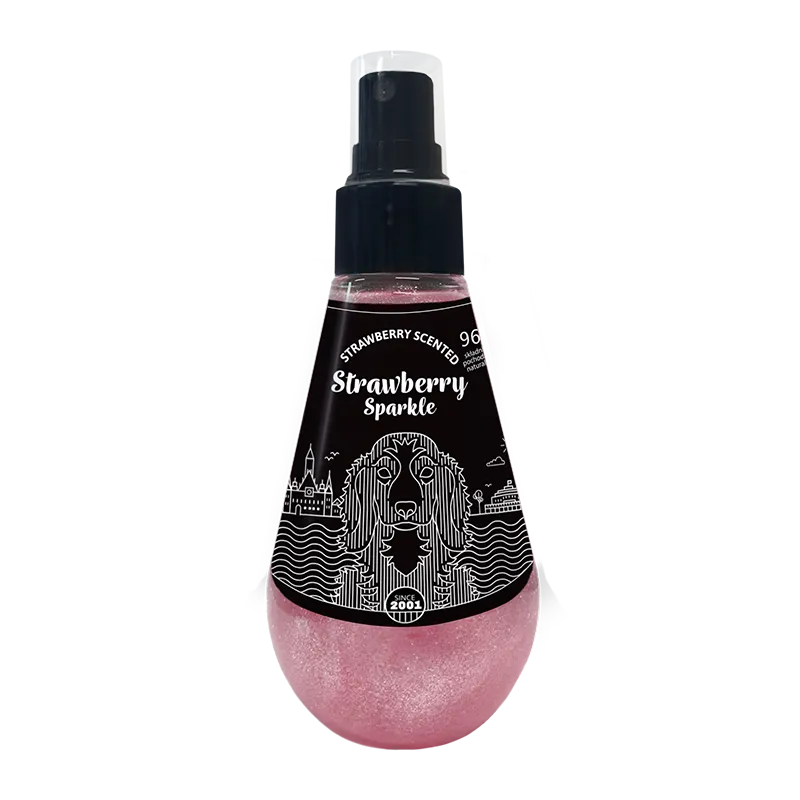 Kutyás parfüm, Strawberry Sparkle glitter csillogó hatással, 150 ml