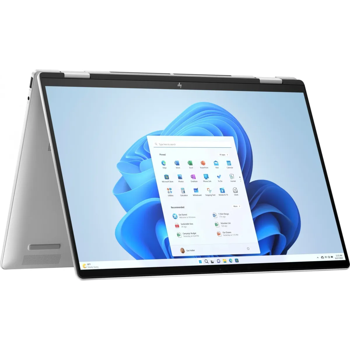 Laptop, HP, Envy x360 16, Intel Core Ultra 5, 16 GB RAM, 2 TB SSD, 16 hüvelykes érintőképernyő, ezüst