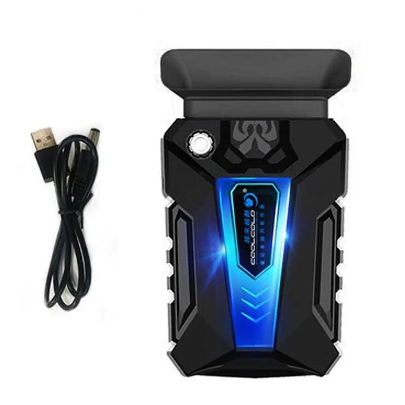 Laptop hűtő, Rqiurpn, vákuumventilátor laptop hűtéséhez, USB táp, műanyag, fekete/kék