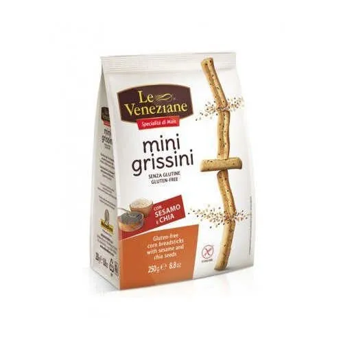 Le Veneziane* gluténmentes mini grissini szezám&chia 250g