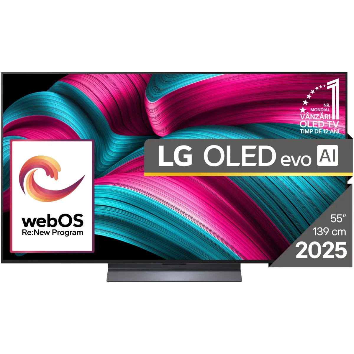LG 55C51LA OLED evo televízió, 139 cm, Smart, 4K Ultra HD, 100 Hz, F energiaosztály (2025-ös modell)