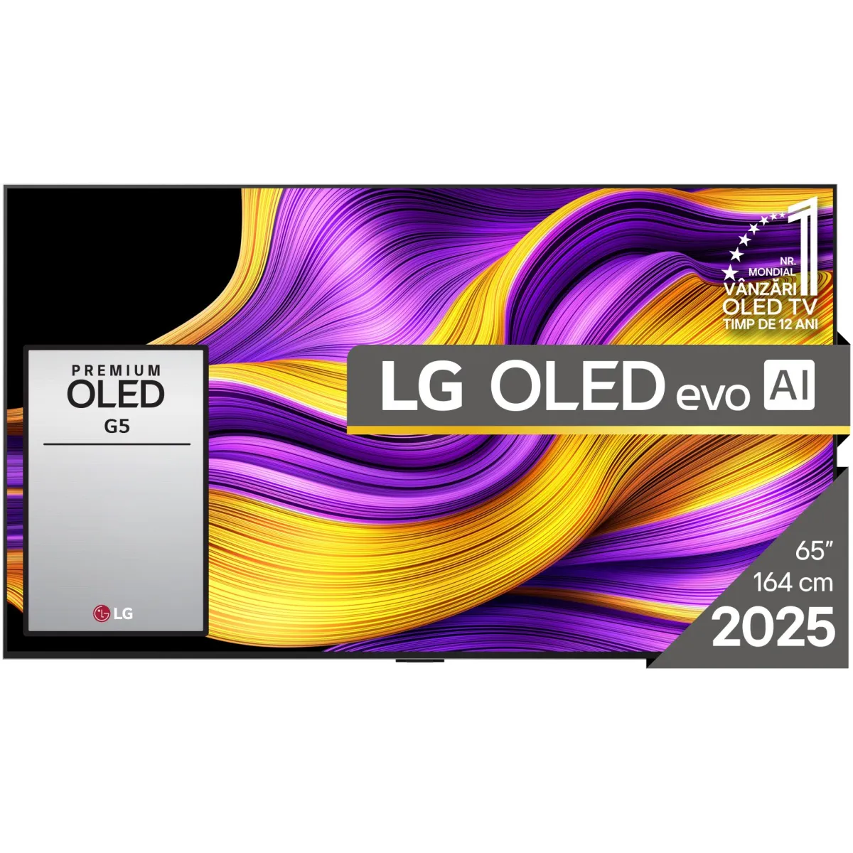 LG 65G51LW OLED evo televízió, 164 cm, Smart, 4K Ultra HD, 120 Hz, E energiaosztály (2025-ös modell)