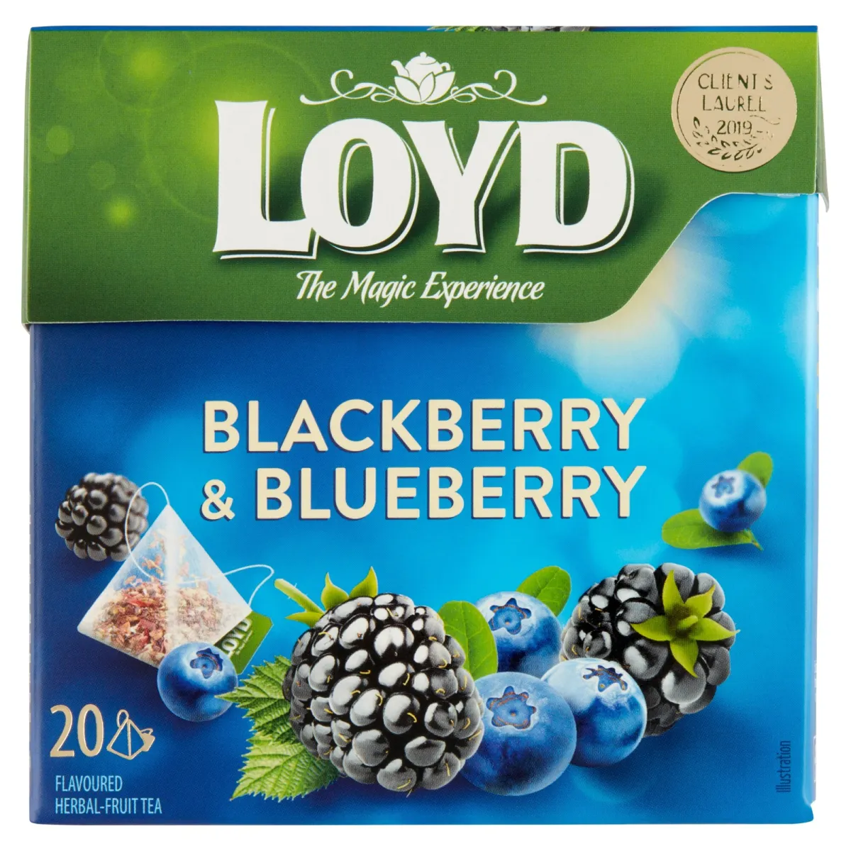 Loyd Piramis tea, Szeder és áfonya, 20 filter 40 g