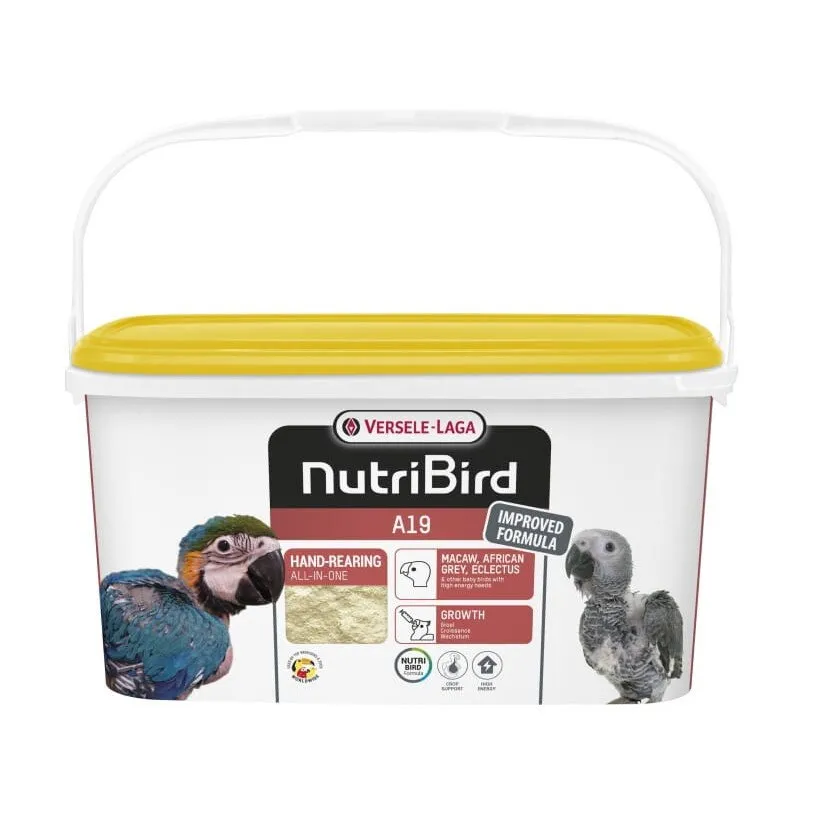 Madarak tápláléka, Versele-Laga, NutriBird A19, Optimális növekedés, 19% fehérje, 3 kg
