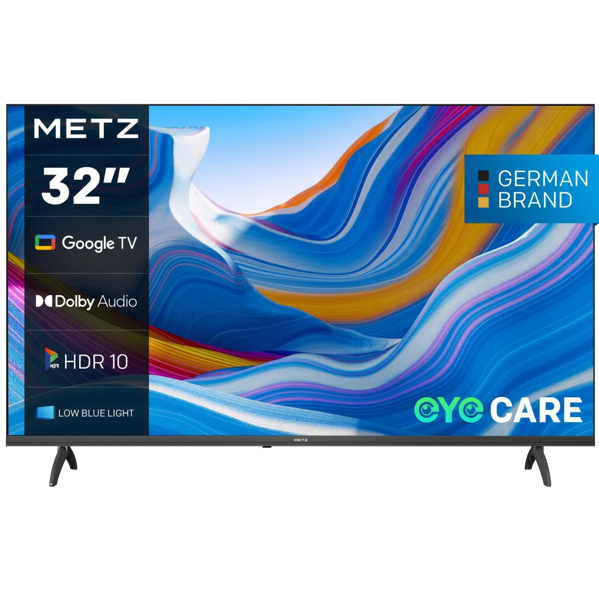 METZ 32MTE6000 LED Televízió, 80 cm, Smart Google TV, HD Ready, E energiaosztály (2024-es modell)