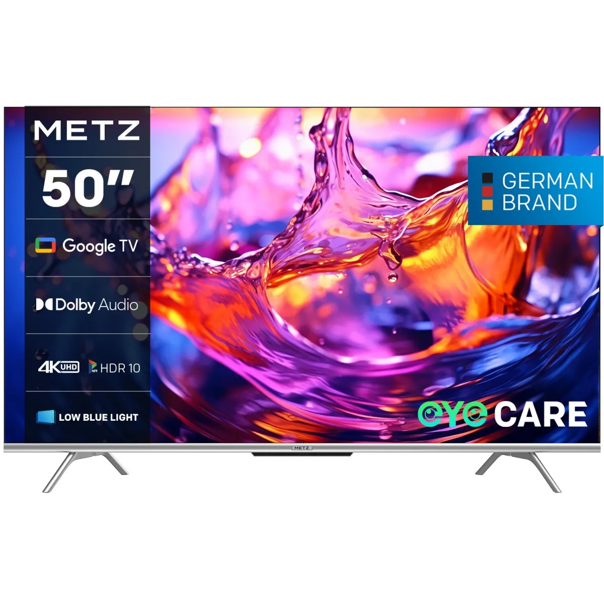 METZ 50MUD7000 LED Televízió, 126 cm, Smart Google TV, 4K Ultra HD, F energiaosztály (2024-es modell)