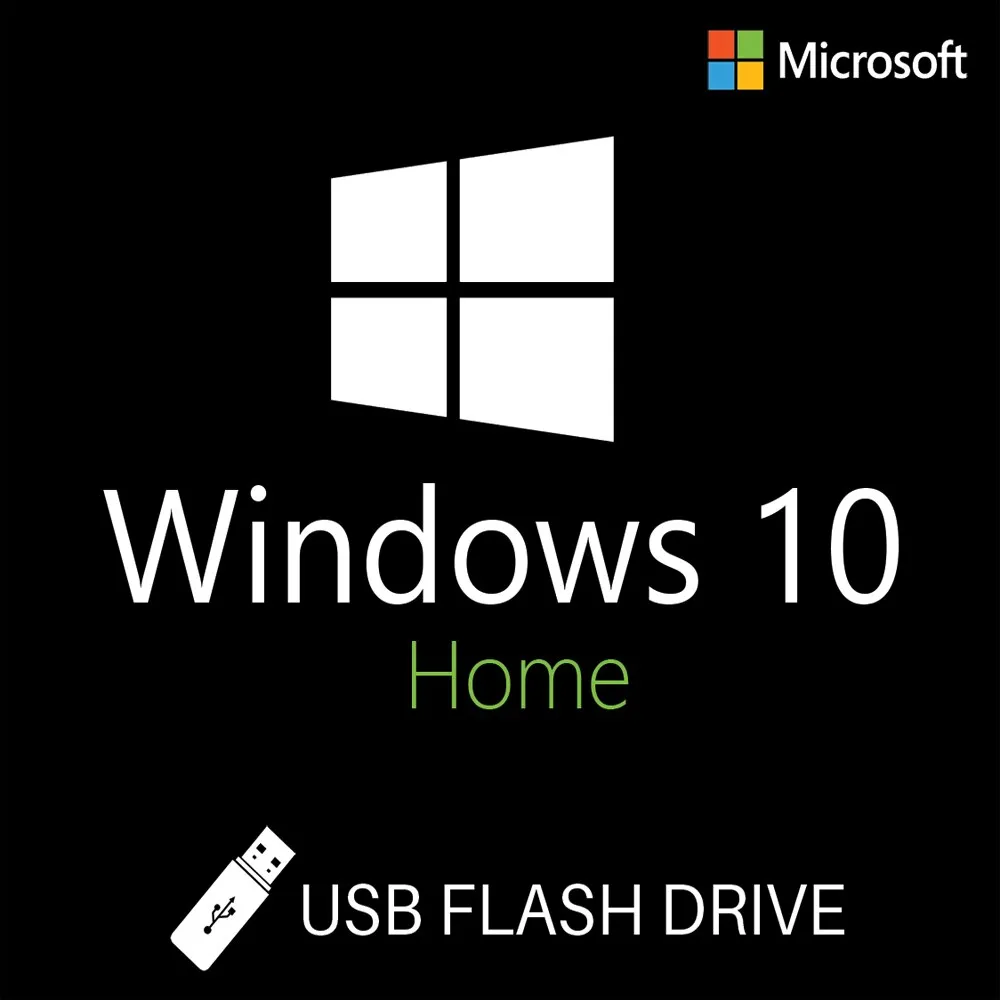 Microsoft Windows 10 Home, 32/64 bit, Multilanguage, Retail, USB 2.0 - 16GB