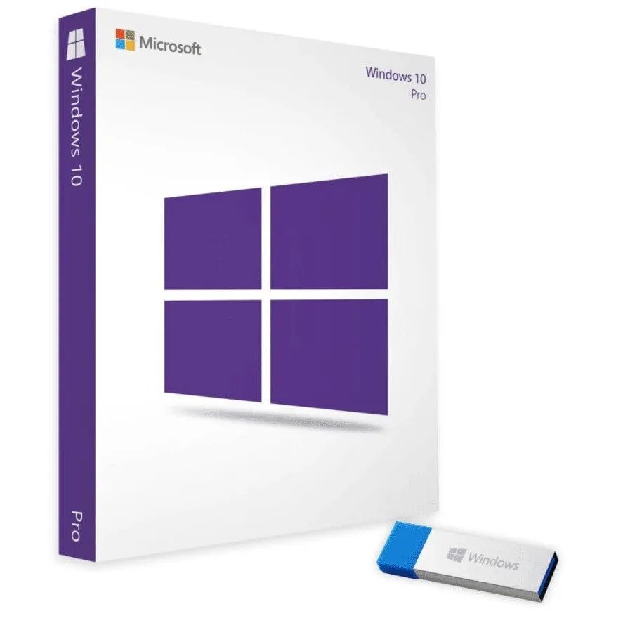 Microsoft Windows 10 Pro 32 bites/64 bites angol USB P2 kiskereskedelmi licenc