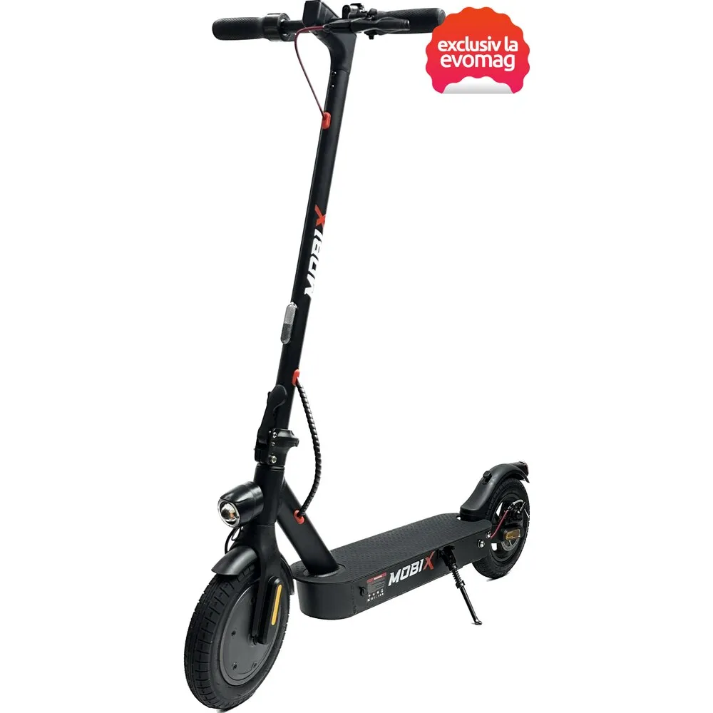 MOBIX Urban E9 PRO összecsukható elektromos roller, 10"-os pneumatikus kerekek, 300 W-os motor, autonómia 20-25 km, maximális sebesség 25 km/h, MiniRobot Black mobil alkalmazás