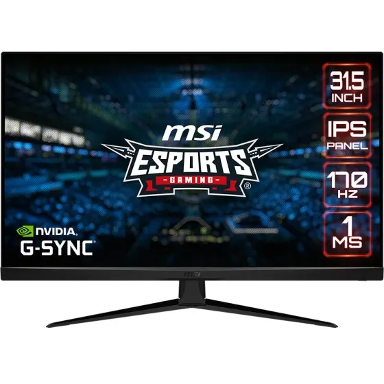 Monitor Gaming LED IPS MSI G321Q 31.5", WQHD (2560x1440), 170Hz, 1ms, AMD FreeSync™ Premium, G-Sync™ Compatible, HDR, Night Vision, Console Mode, 2x HDMI, Display Port, Jack, VESA, negru