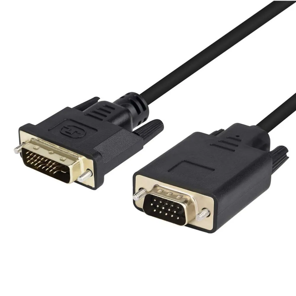Monitorkábel, Pili-Paradise, DVI/VGA, 1,8m, Fekete