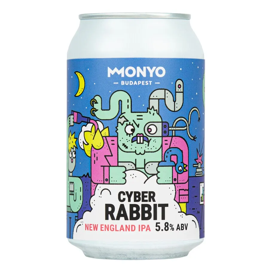Monyo Cyber Rabbit NEIPA típusú sör, 0,33l