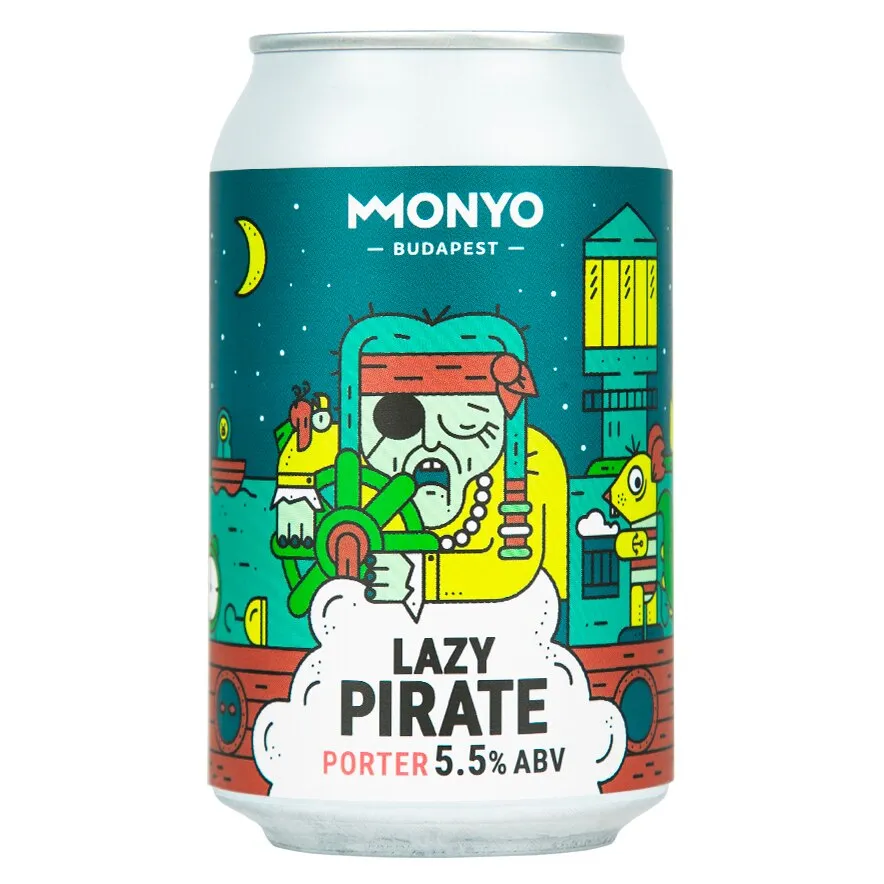 Monyo Lazy Pirate Porter típusú sör, 0,33l