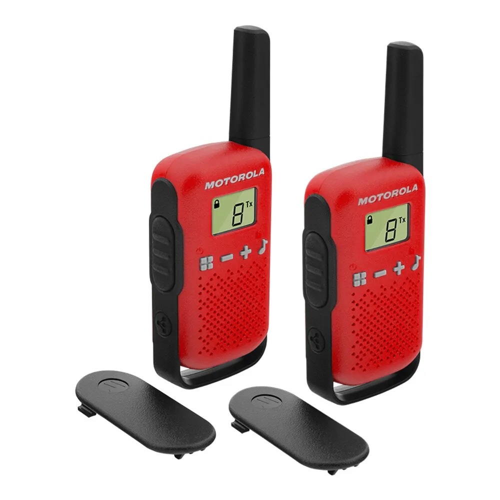 Motorola TALKABOUT TLKR T42 adó-vevő készülék, 1 PÁR, Piros