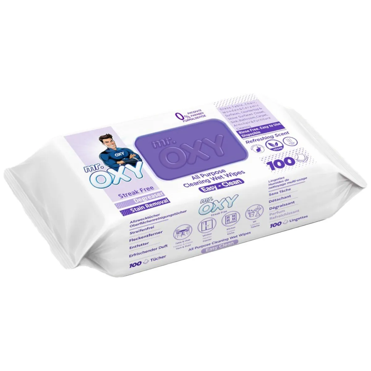 Mr. szalvéta. Oxy Easy Clean többfelületű levendula 100 DB