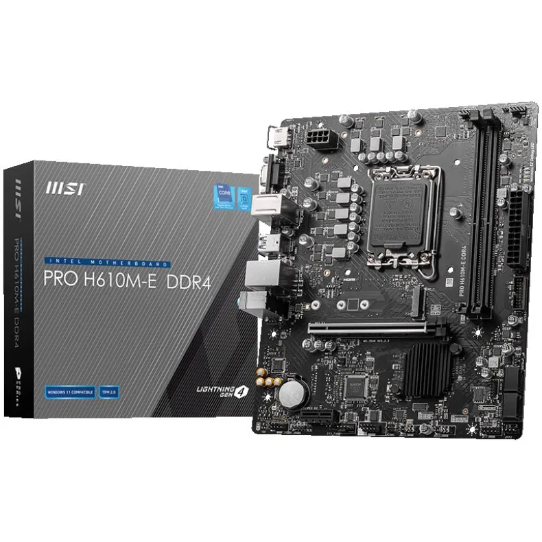 MSI PRO H610M-E DDR4 alaplap, 1700 foglalat