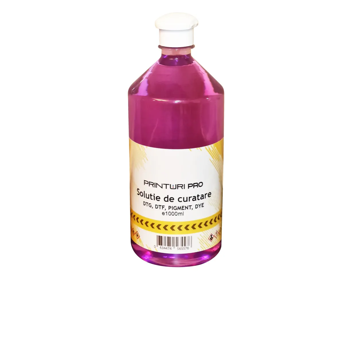 Nyomtatófej-tisztító és duguláselhárító folyadék, 1L, DTG/DTF/DYE/Pigment tintával rendelkező nyomtatókhoz