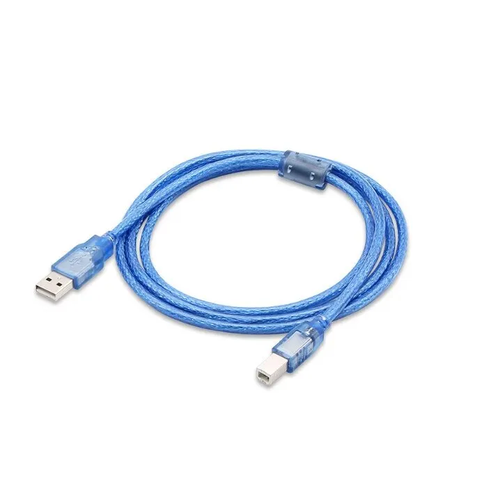 Nyomtatókábel, USB 2.0, 5 m, kék