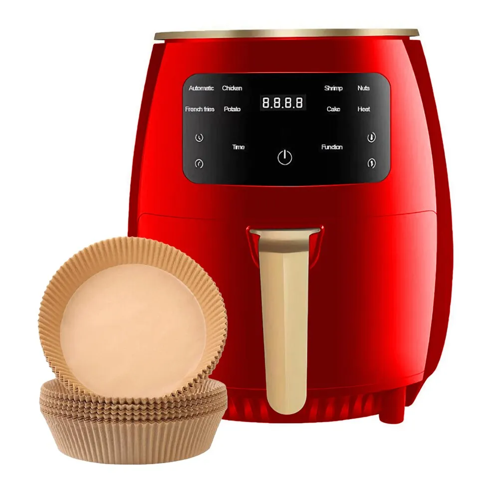 Olajmentes Air Fryer Teno®, 100 db ajándék sütőpapír, intelligens érzékelő technológia, automatikus okosszakács programok, digitális kijelző, 6 literes űrtartalom, zsíreltávolító technológia, melegen tartás funkció, tápfeszültség 220 V, piros szín