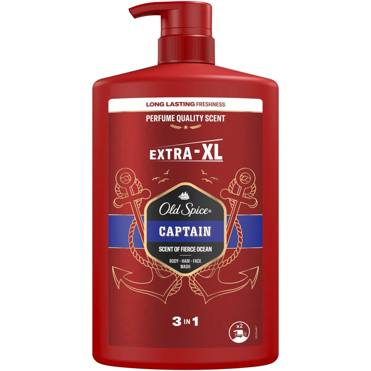 Old Spice & Tusfürdő És Sampon Férfiaknak, 1000 ml