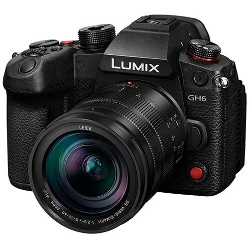 Panasonic DC-GH6LE MILC fényképezőgép 12-60 mm f2,8-4,0 Leica DG objektívvel, fekete