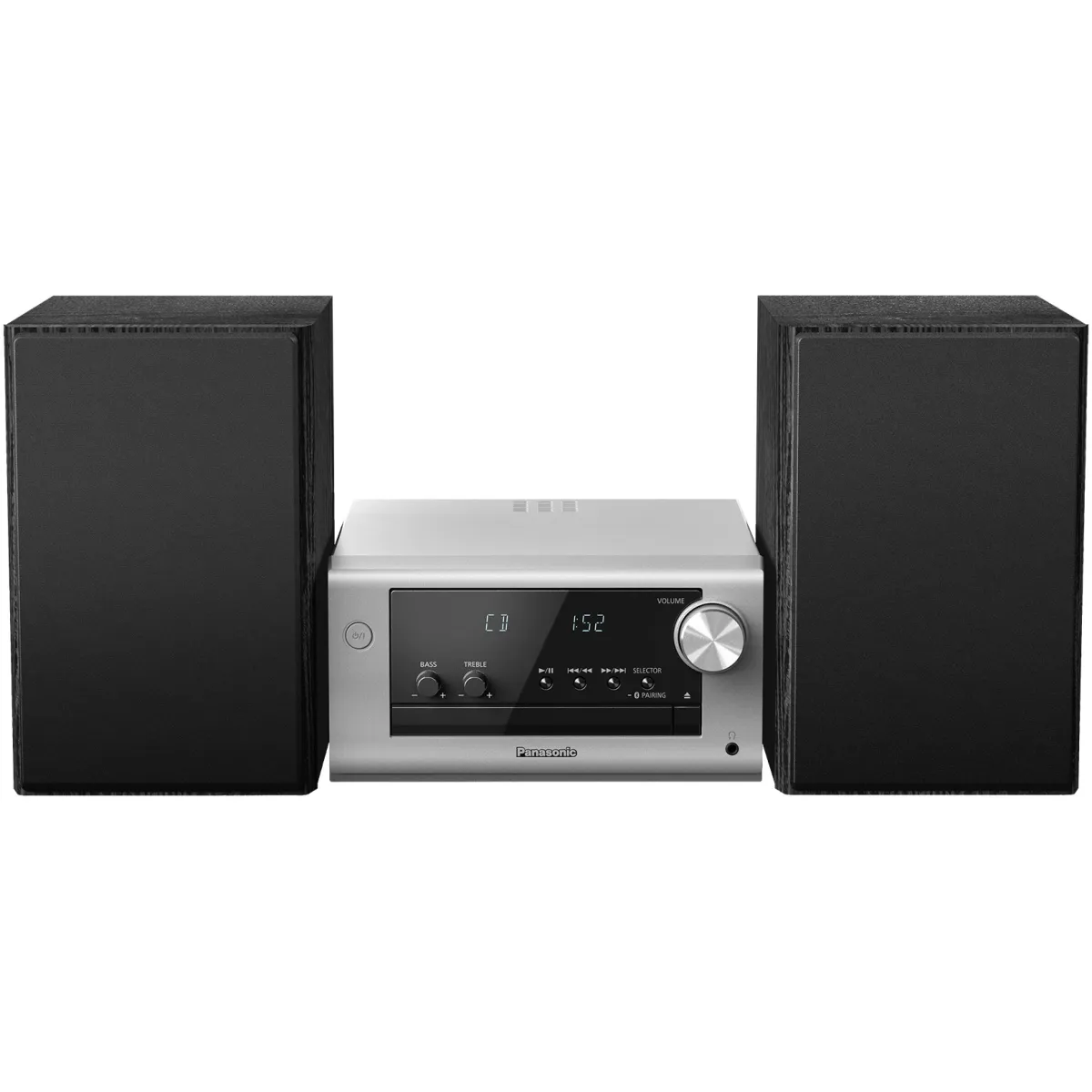 Panasonic SC-PM700EG-S Mikrorendszer, 80 W, Bluetooth, MP3, USB, CD, FM rádió, Ezüst