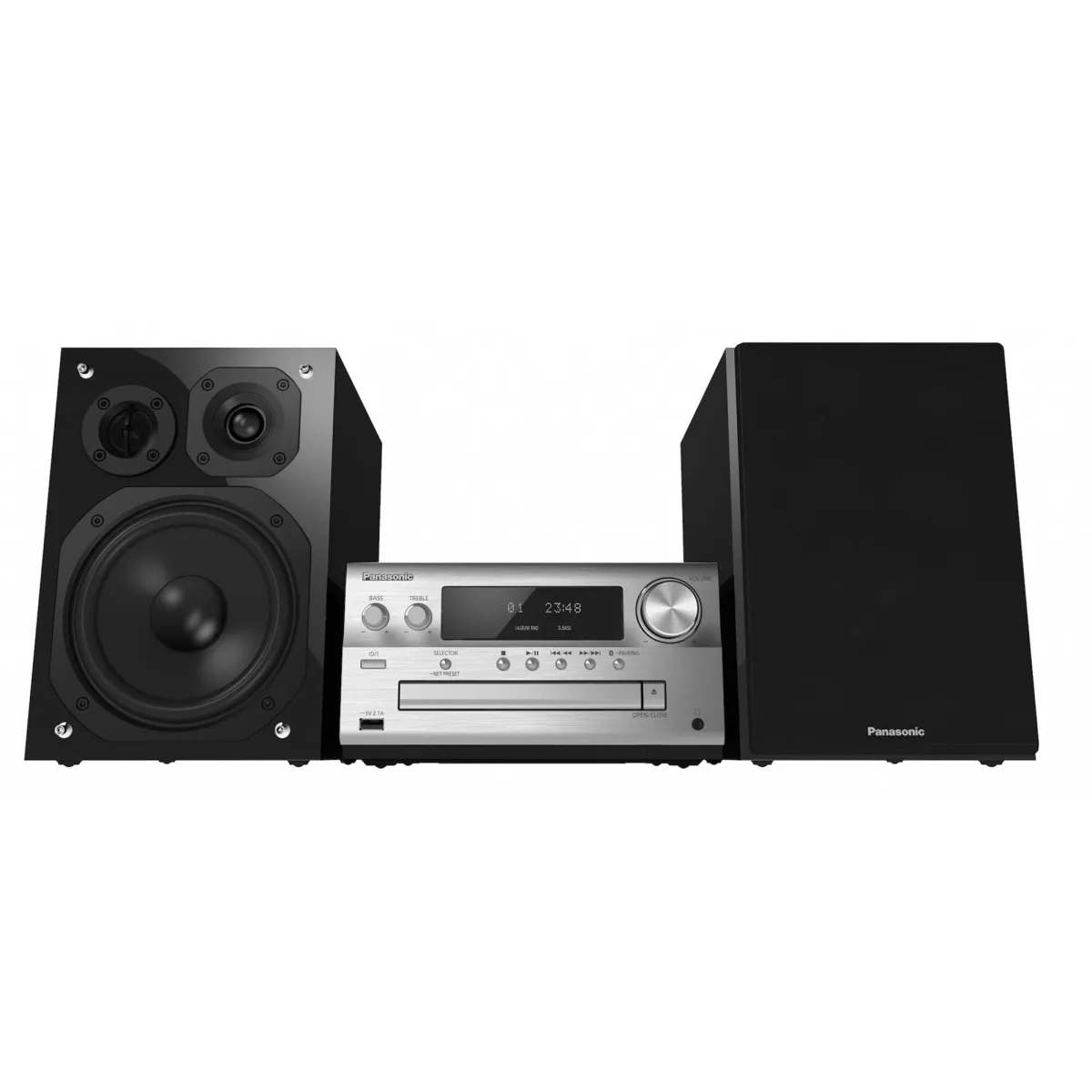 Panasonic SC-PMX90EG-S High-Res hangrendszer, 120W, BT, USB-DAC, Lincs D-Amp, 3 utas hangszórók, Optikai bemenet, Ezüst