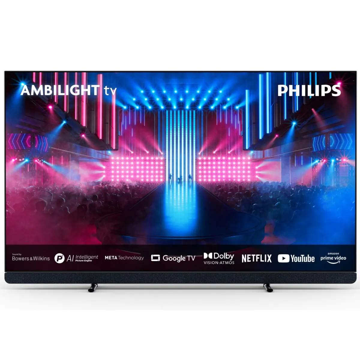 Philips 55OLED909/12 Ambilight OLED+ Smart televízió, 139 cm, Google TV, 4K Ultra HD (2024-es modell)