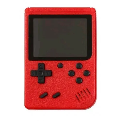 Planet Tech hordozható retro játékkonzol, 400 játék, Super Mario, Piros