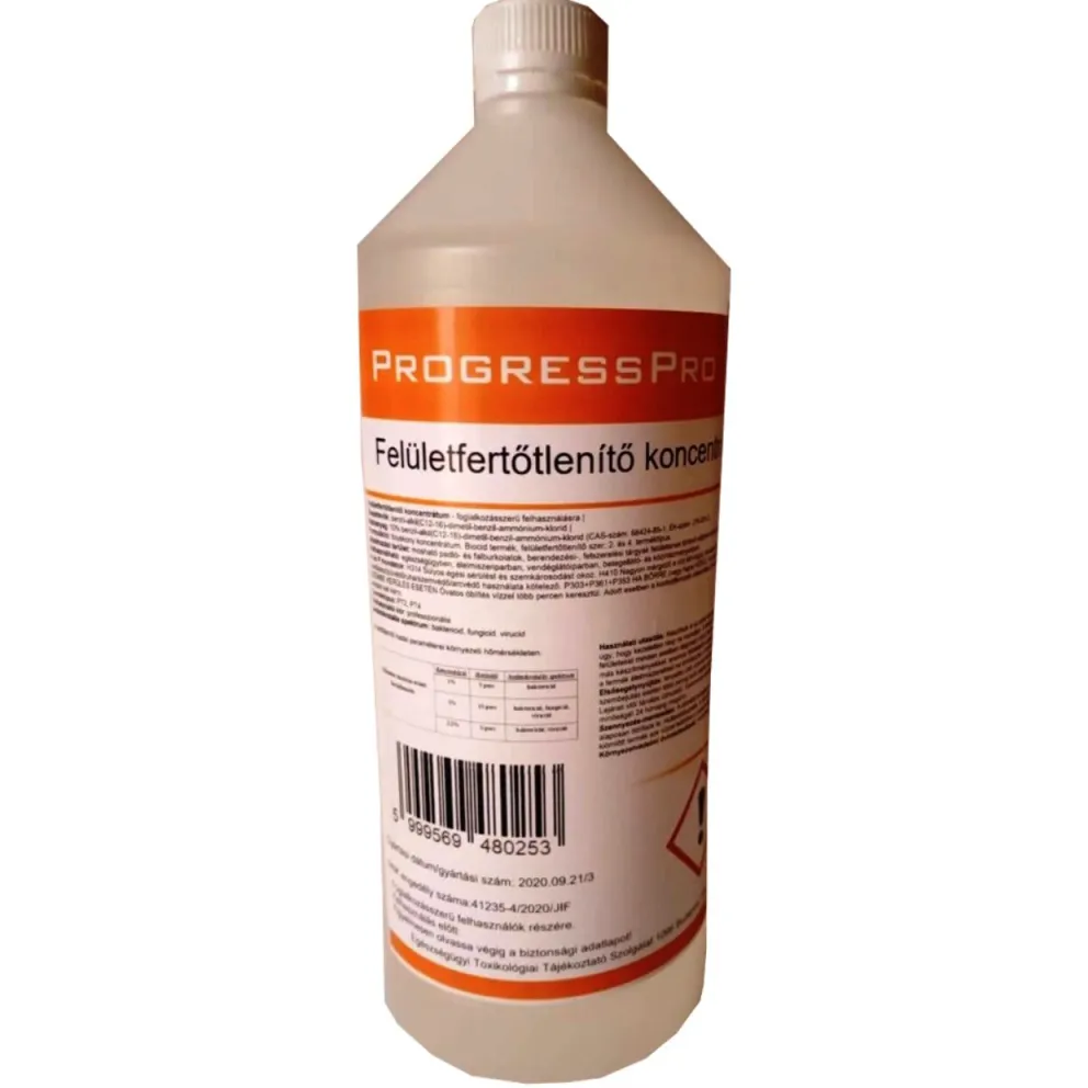 ProgressPro felületfertőtlenítő koncentrátum 1 liter