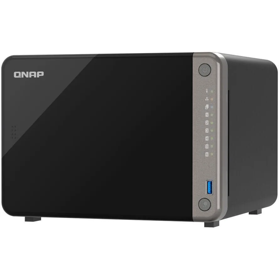QNAP TS-AI642-8G tárolószerver NAS Tower Ethernet/LAN csatlakozás Fekete Cortex-A76 (TS-AI642-8G)