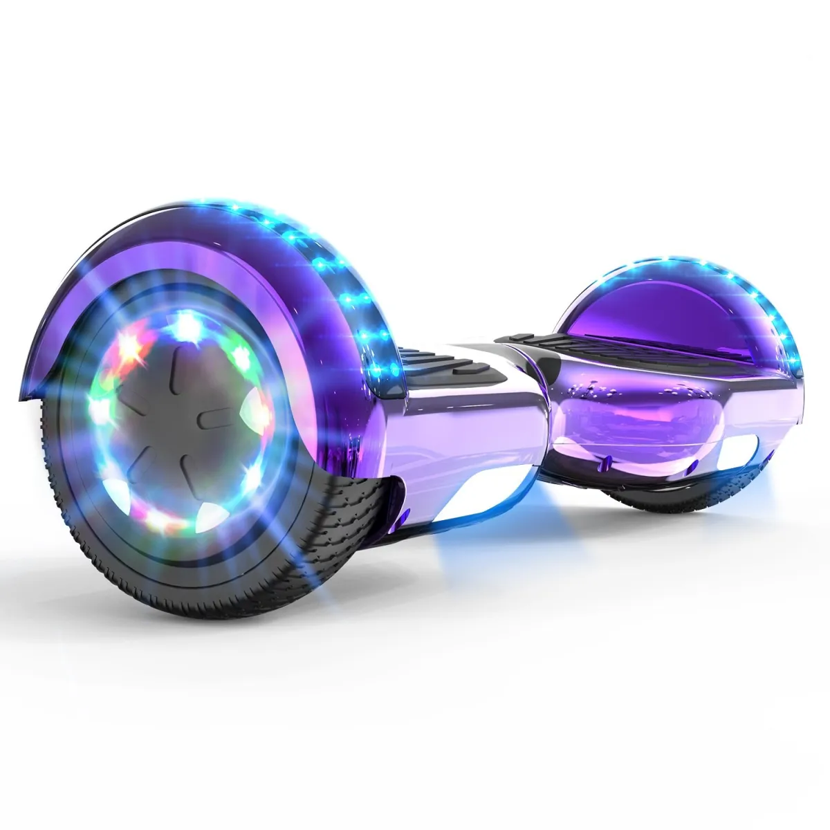 RCB Hoverboard, beépített bluetooth hangszórókkal, LED a kerekeken, maximális sebesség 10-12 km/h, üzemidő 3-4 óra, IP54, mályvaszín