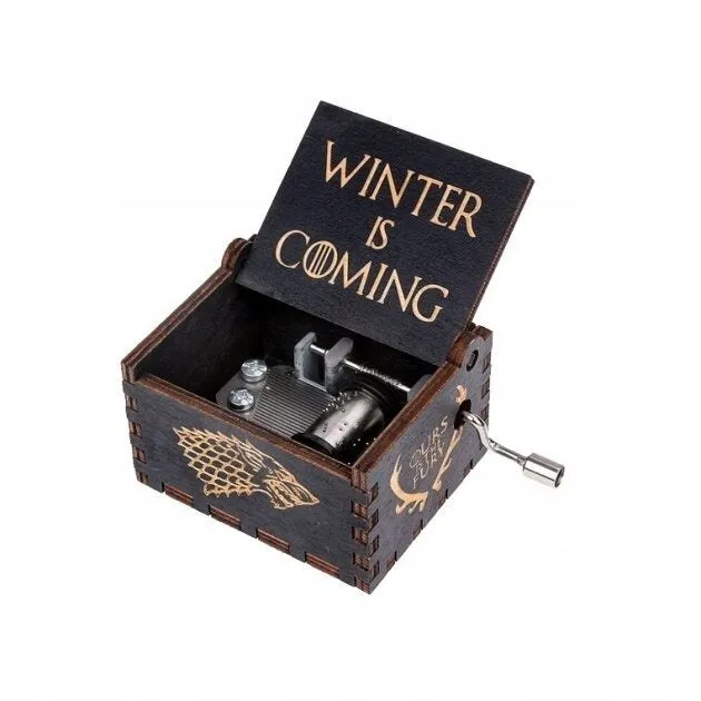 RESTEQ Game of Thrones zenedoboz, fa, 4,2x5,2x6,4 cm