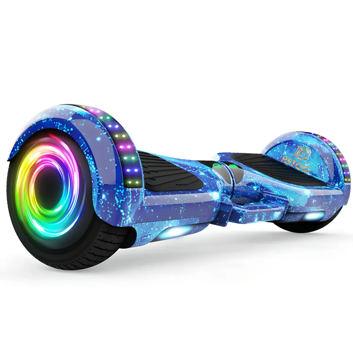 Retoo Hoverboard, kerekek 10", beépített Bluetooth hangszórók, autonómia max. 35 km, 13 km/h, 500 W, 36 V, 3 Ah, hangszórók, kék