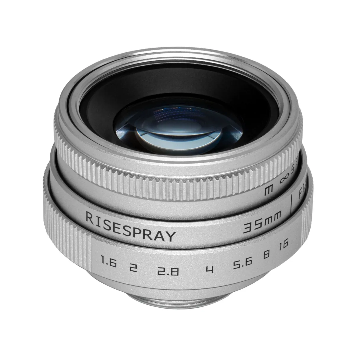 Risespray 35mm F1.6 széles kézi objektív Fuji FX Silverhez makrogyűrűket tartalmaz