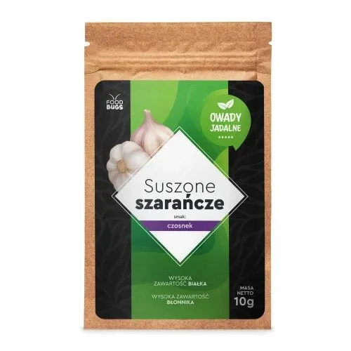 Ropogós szöcske chips, FOODBUGS, fokhagymás, 10g