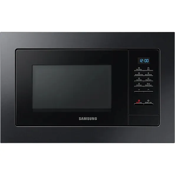 Samsung MG23A7013CA/OL Mikrohullámú sütő, 23L, Grill, 800W, 6 teljesítményfokozat, Eco üzemmód, Gyors leolvasztás, Grill Fry funkció, Rozsdamentes acél/Fekete